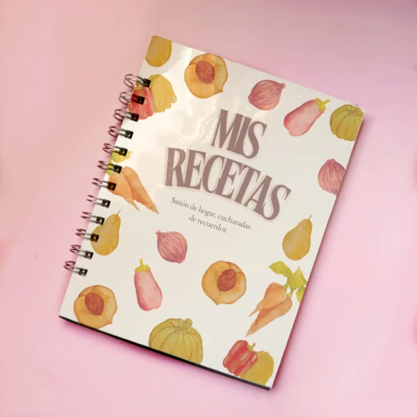 Recetario medio oficio ilustrado verduras