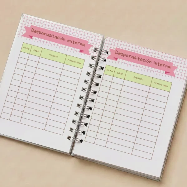 44 Digital Carnet / Cuaderno de Control Veterinario