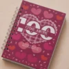 Libreta 100 Citas Juntos color burdeo