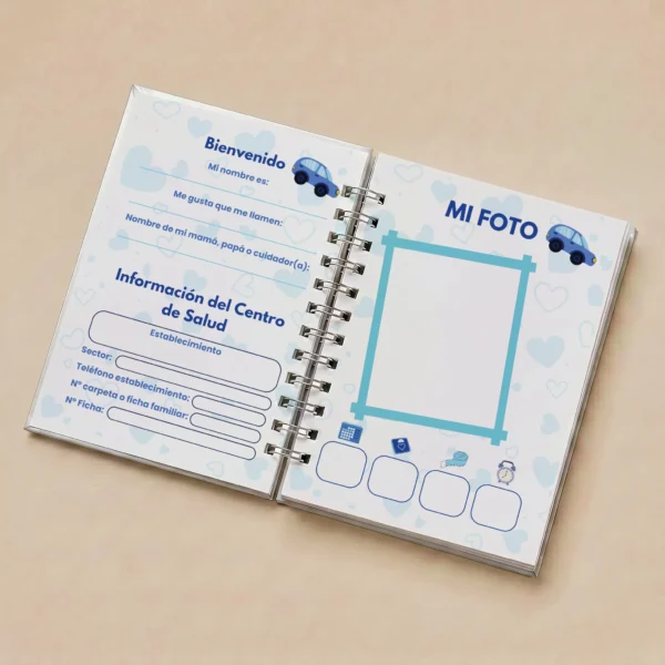 Libreta carnet control niño sano / niño