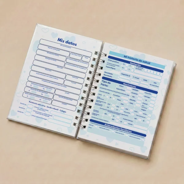 Libreta carnet control niño sano / niño
