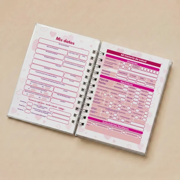 Libreta carnet control niño sano / niña