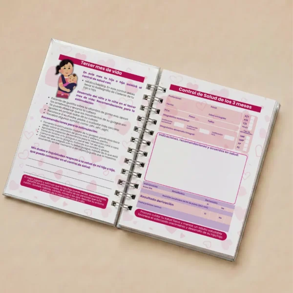 Libreta carnet control niño sano / niña