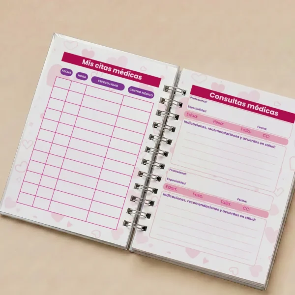 Libreta carnet control niño sano / niña